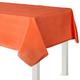 Orange Flannel-Backed Vinyl Tablecloth, 54in x 108in